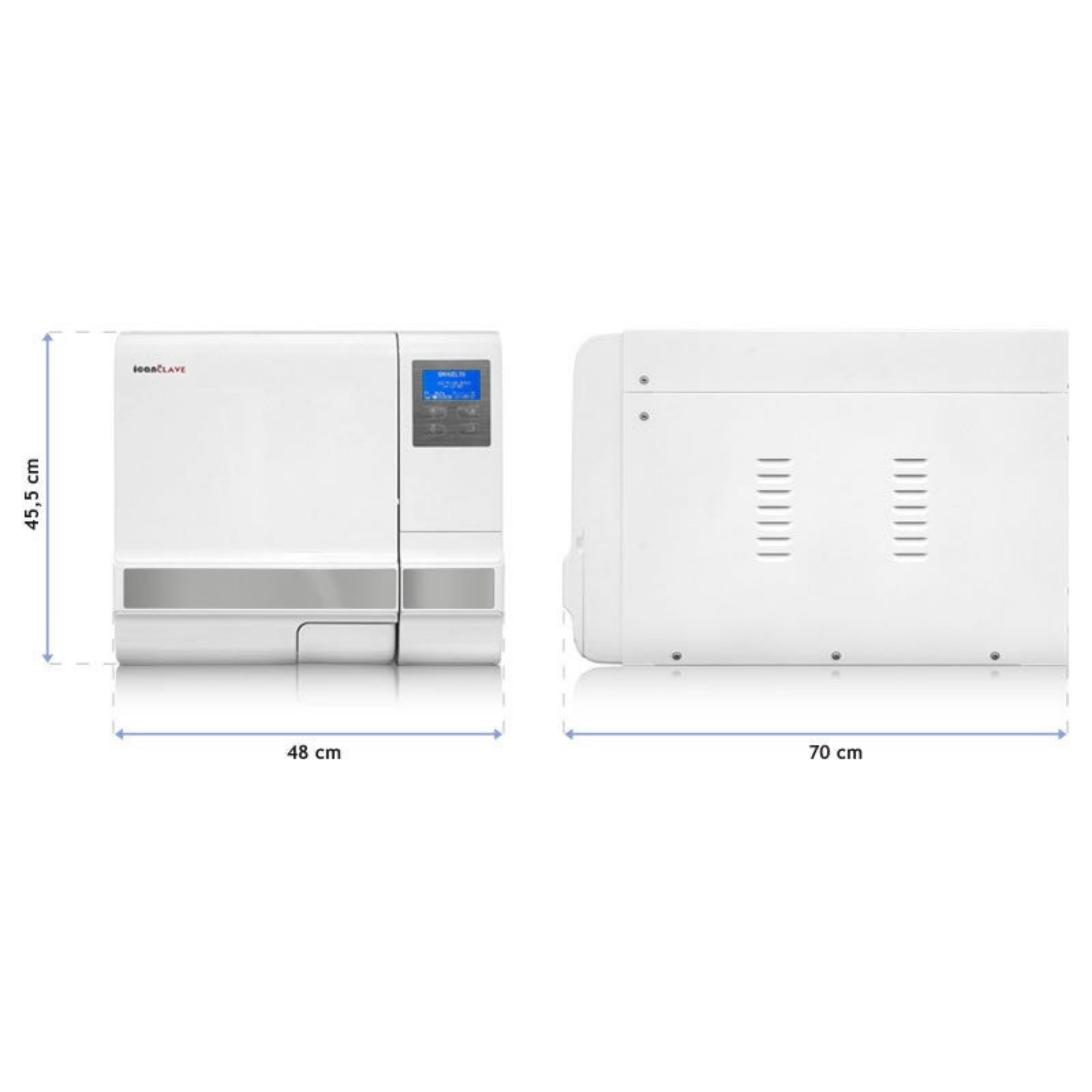 Autoclave 23 Litres Classe B avec USB blanc