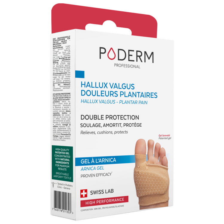 Hallux Valgus et douleurs plantaires - Double protection - Poderm Professional