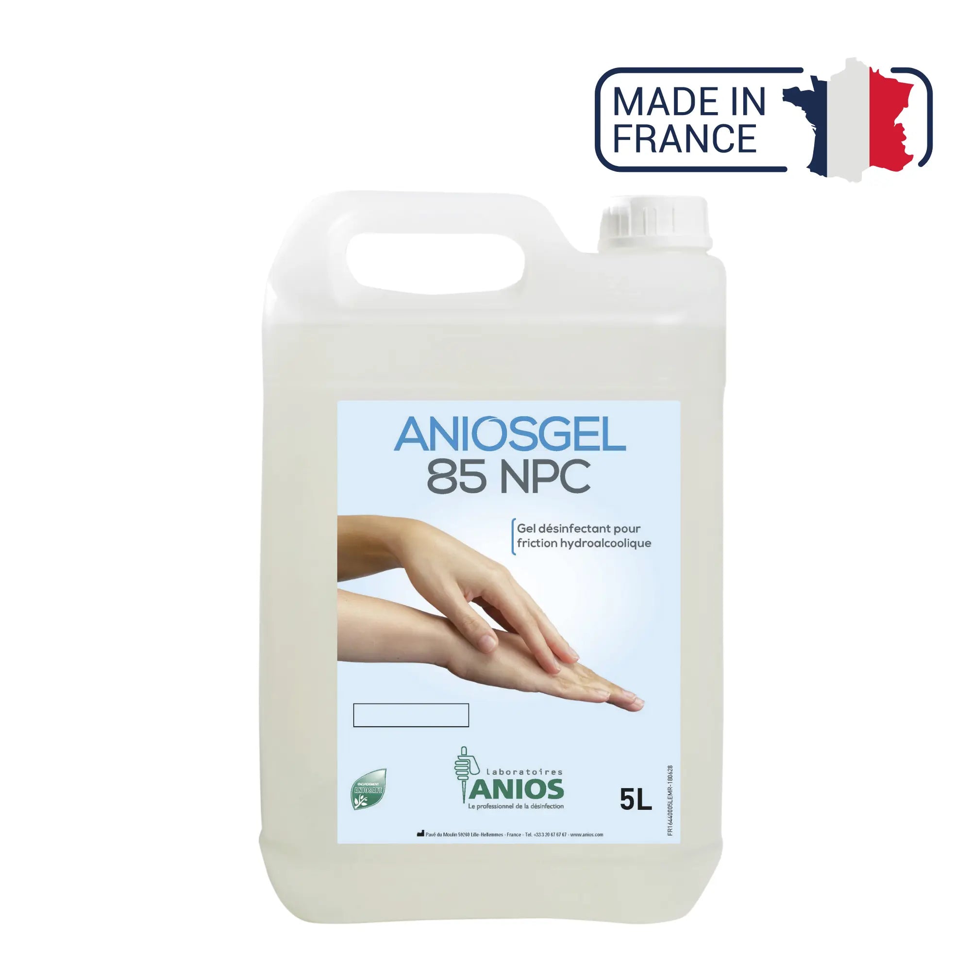 Aniosgel 85 NPC - Gel désinfectant pour friction hydroalcoolique - Anios Anios