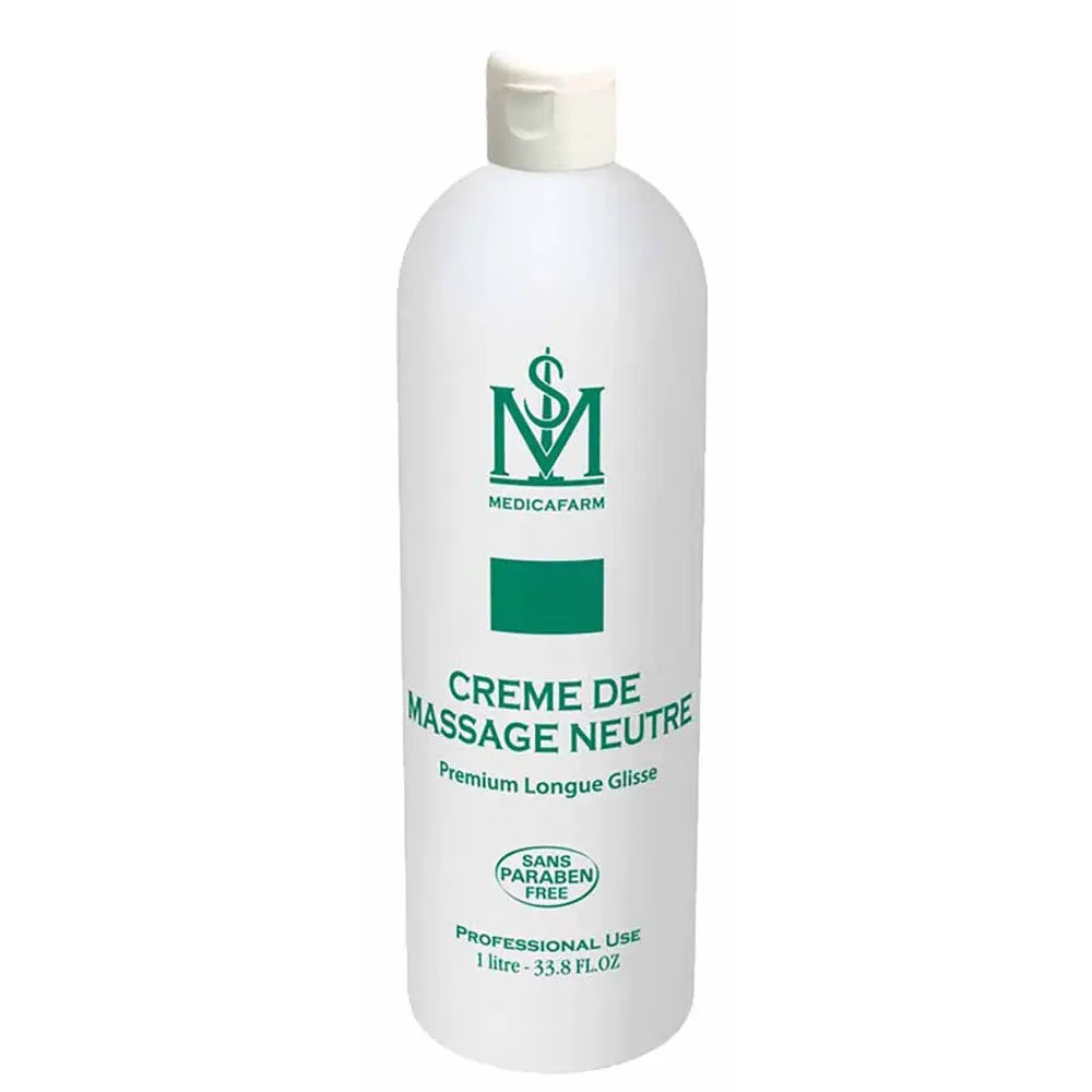 Crème de Massage Neutre PREMIUM Longue Glisse - 1 ou 5 Litres- Medicafarm My Podologie 