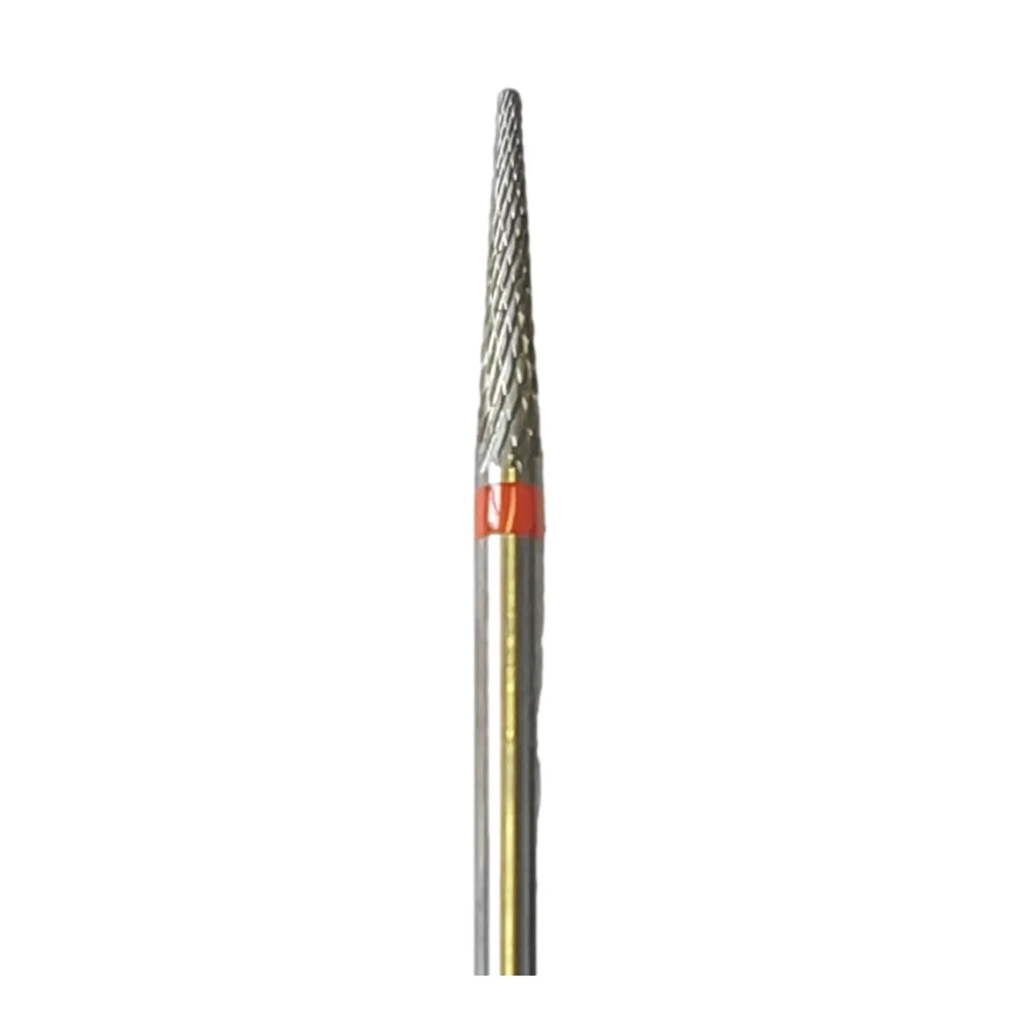 E0120 Tungsten Carbide Milling Cutter - Fine Nail Abrasion and Finishing - Fine Cross Tooth - Conical Shape - 2.3mm